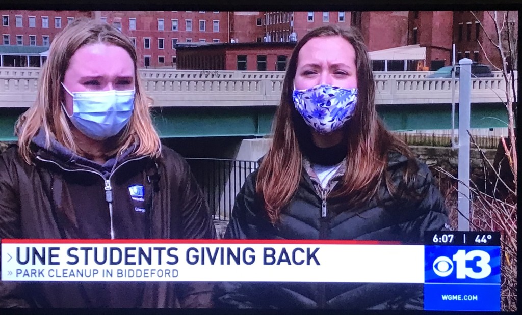 Students on local news