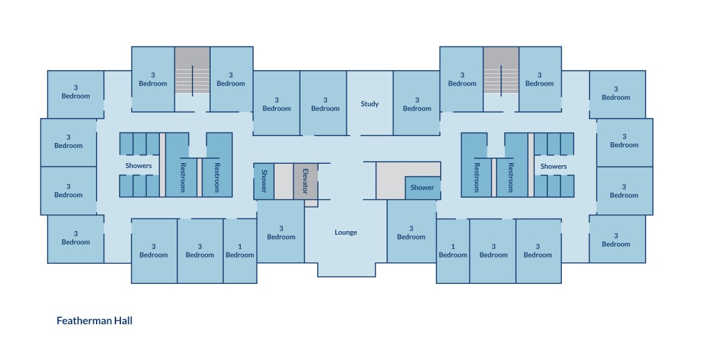 Floor plan of Featherman Hall