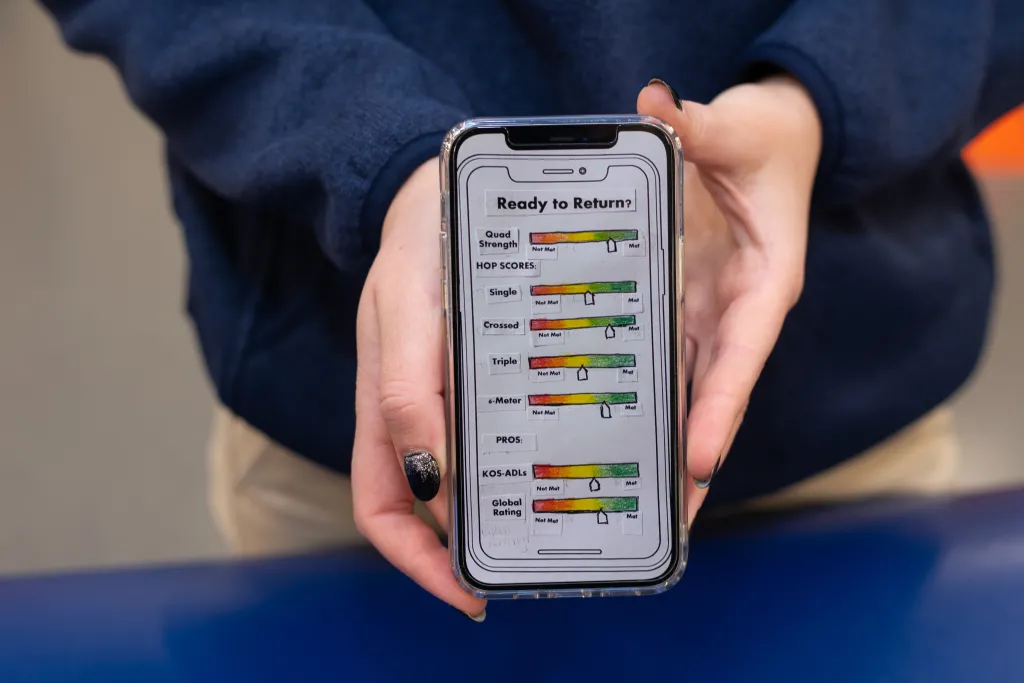 A mockup of the Ready Set Return app