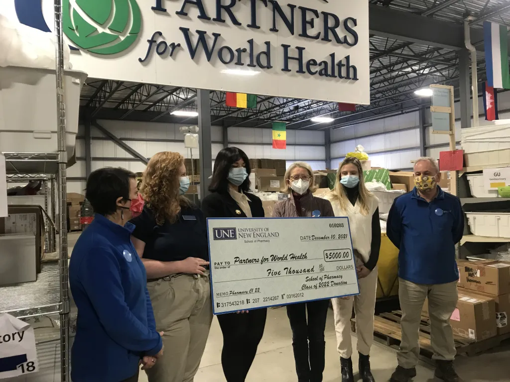 Official check presentation