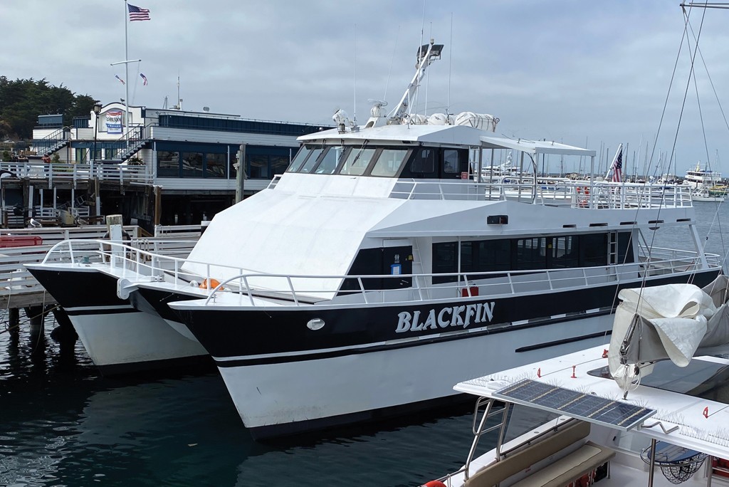 65-foot catamaran (double-hull) called the Blackfin
