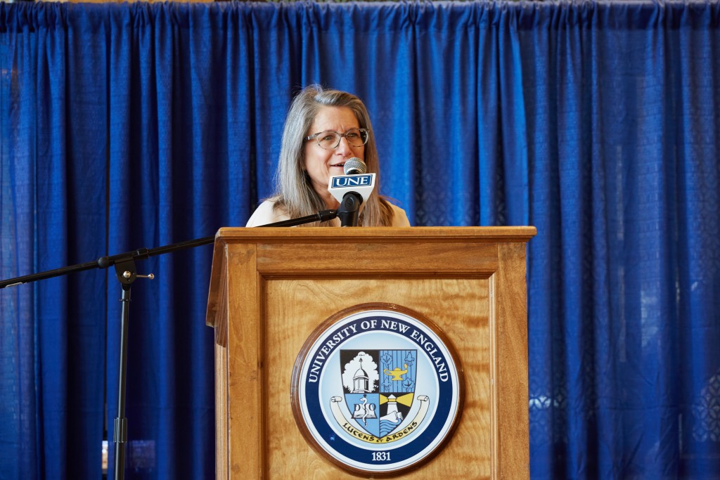 Jane Carriero at podium
