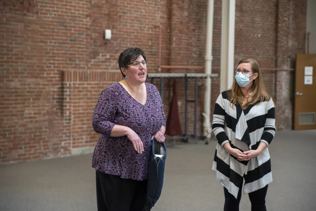 Melissa Caminiti (left) and Trisha Mason