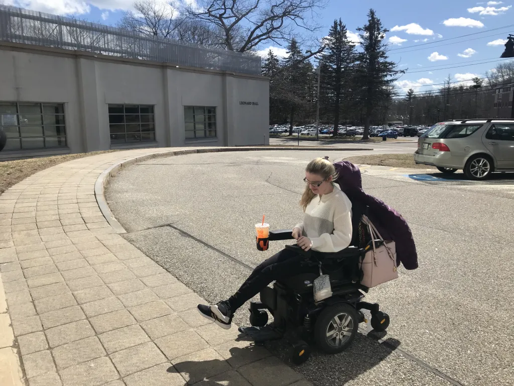 Kaylee heading to class