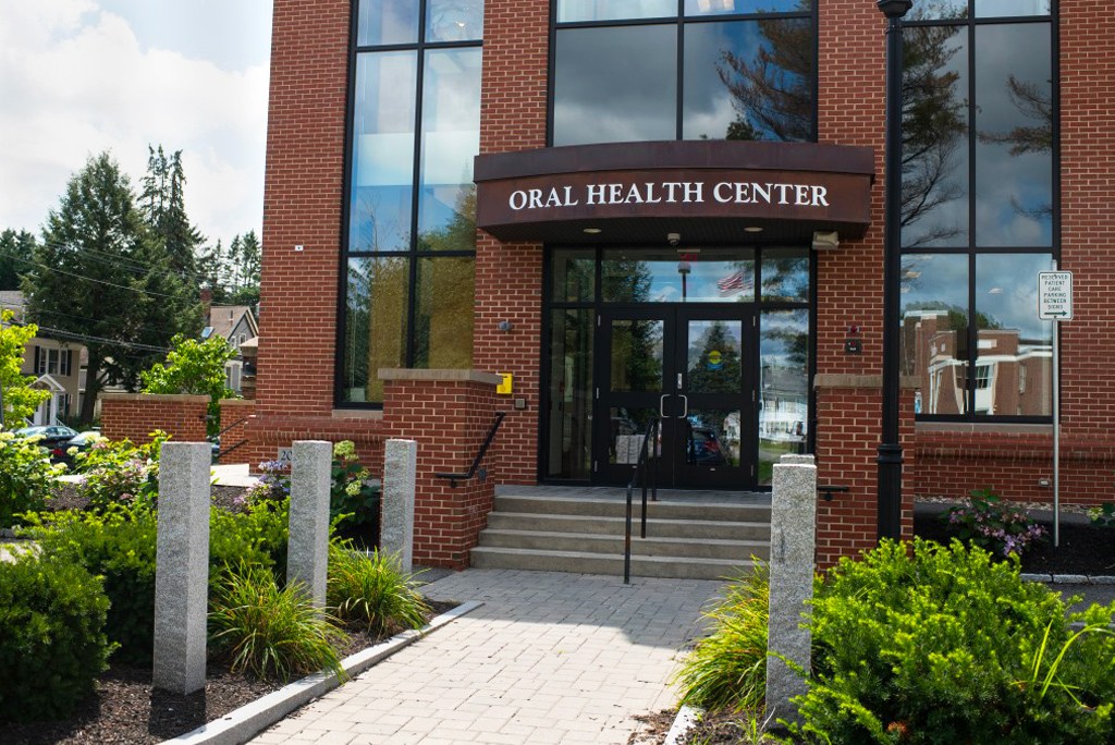 Front entrance to the Oral Health Center building
