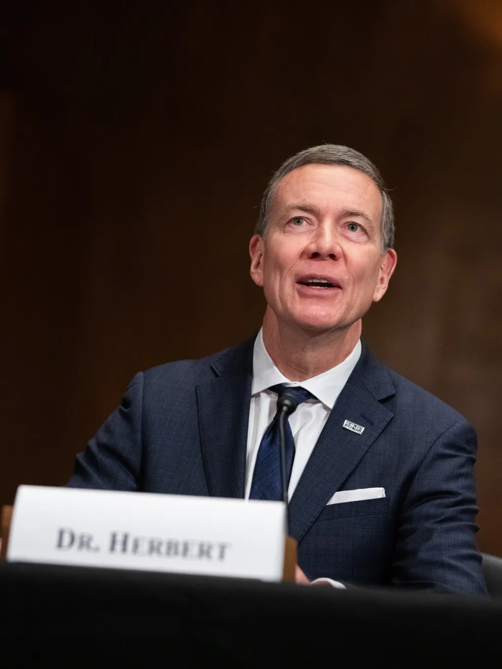 President Herbert speaks on a Congressional panel