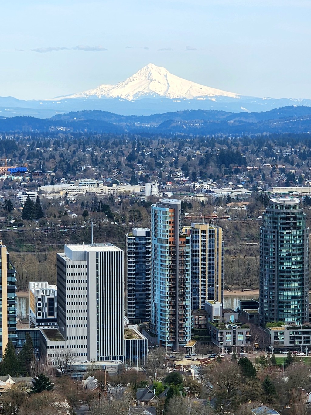 A view of Mt. Hood from Portland, Oregon