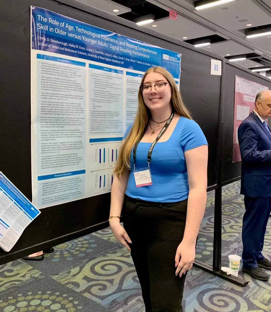 Emily Newborough presents her research