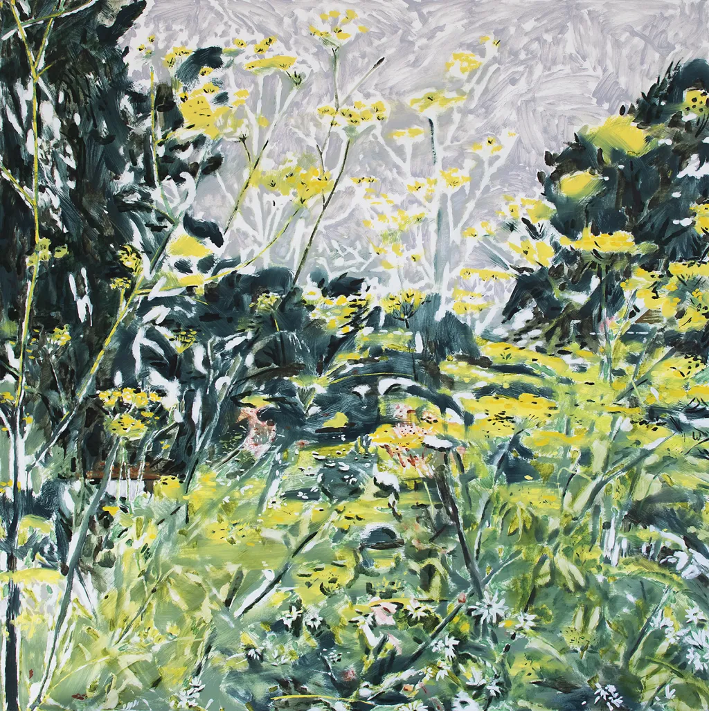 An oil painting of plants and herbs by Tessa Greene O'Brien