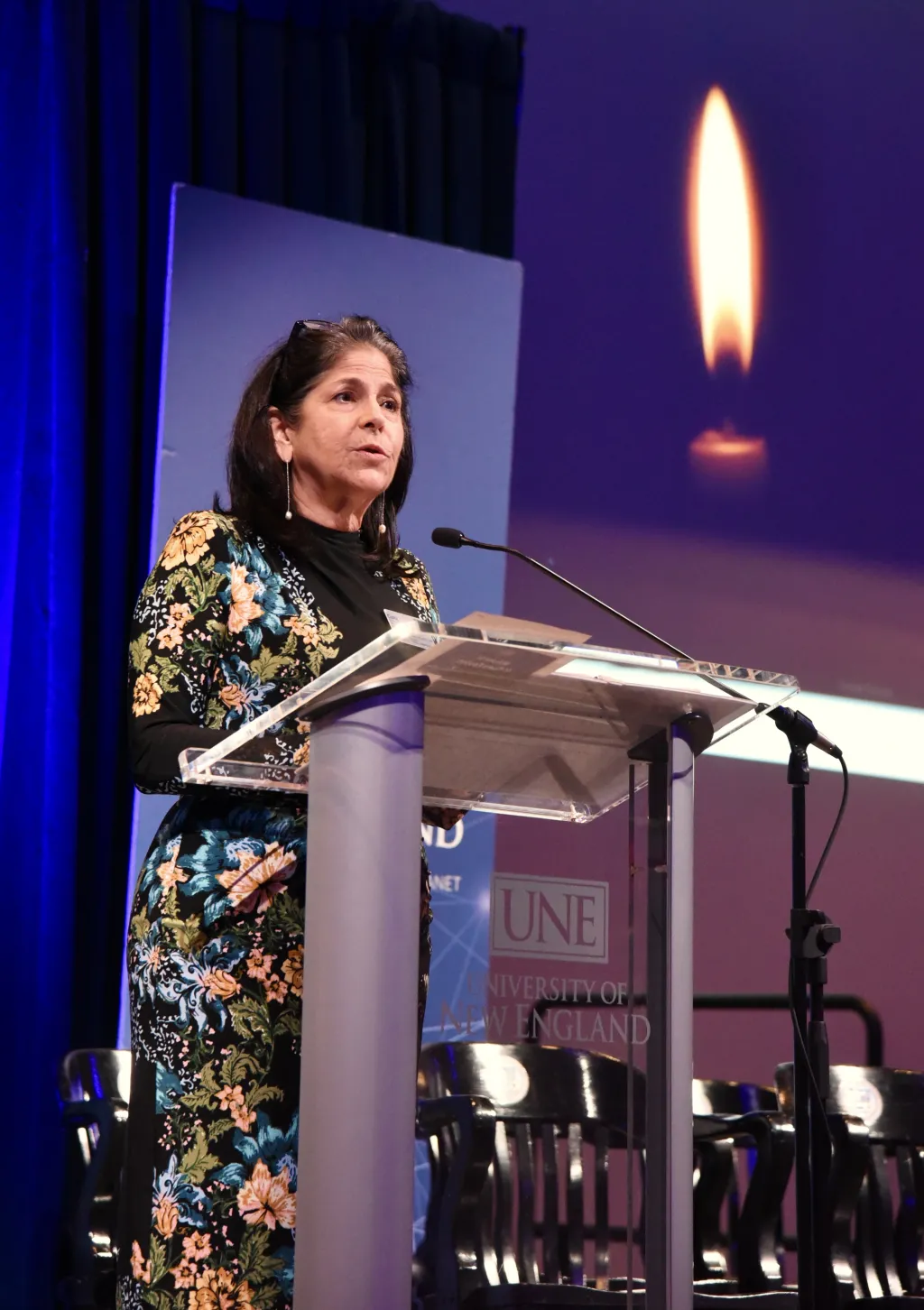 Carol Lambdin-Pattavina delivers the keynote address