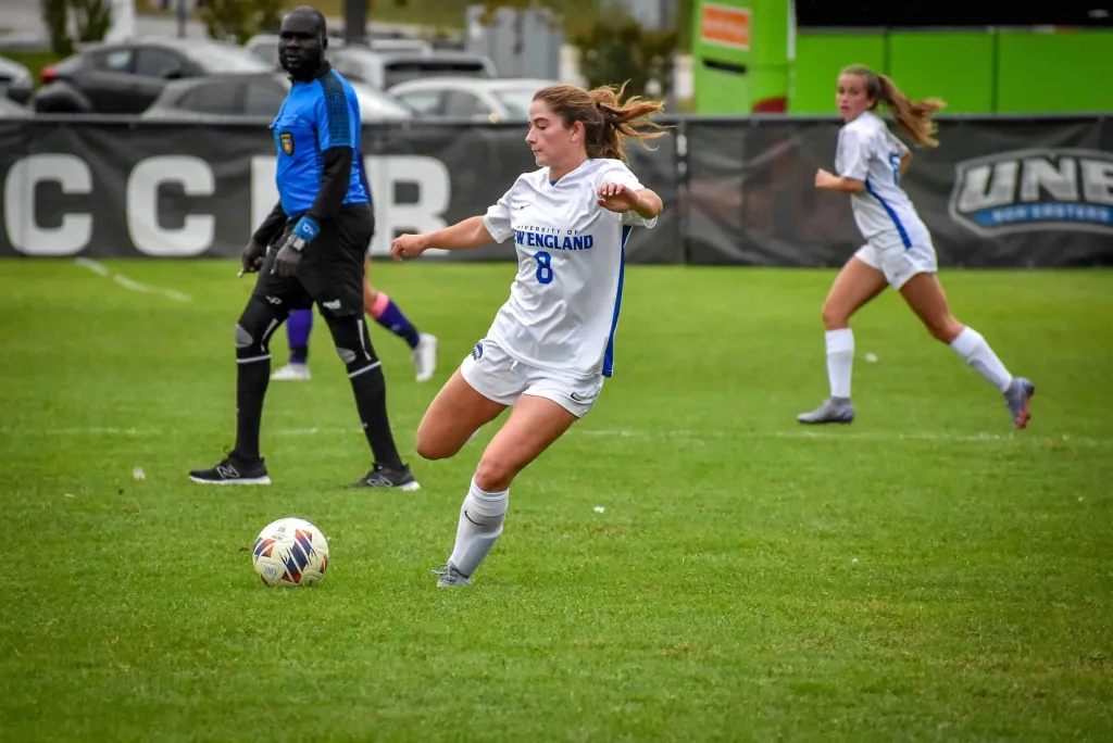 At UNE, graduating senior learned that self-care is key to success on and off the field