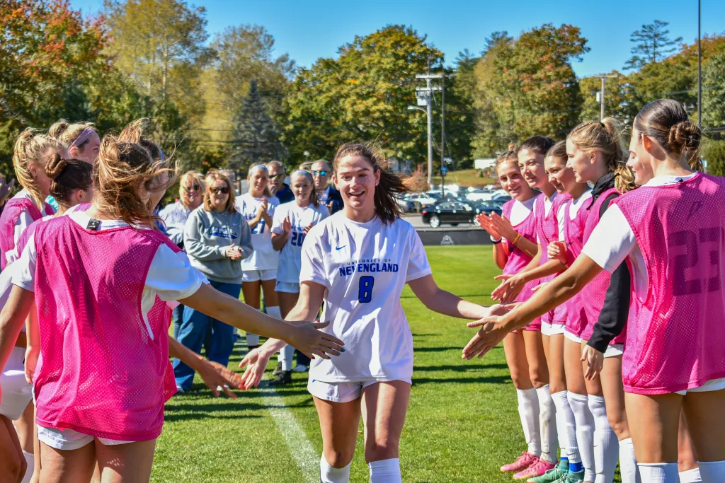 At UNE, graduating senior learned that self-care is key to success on and off the field