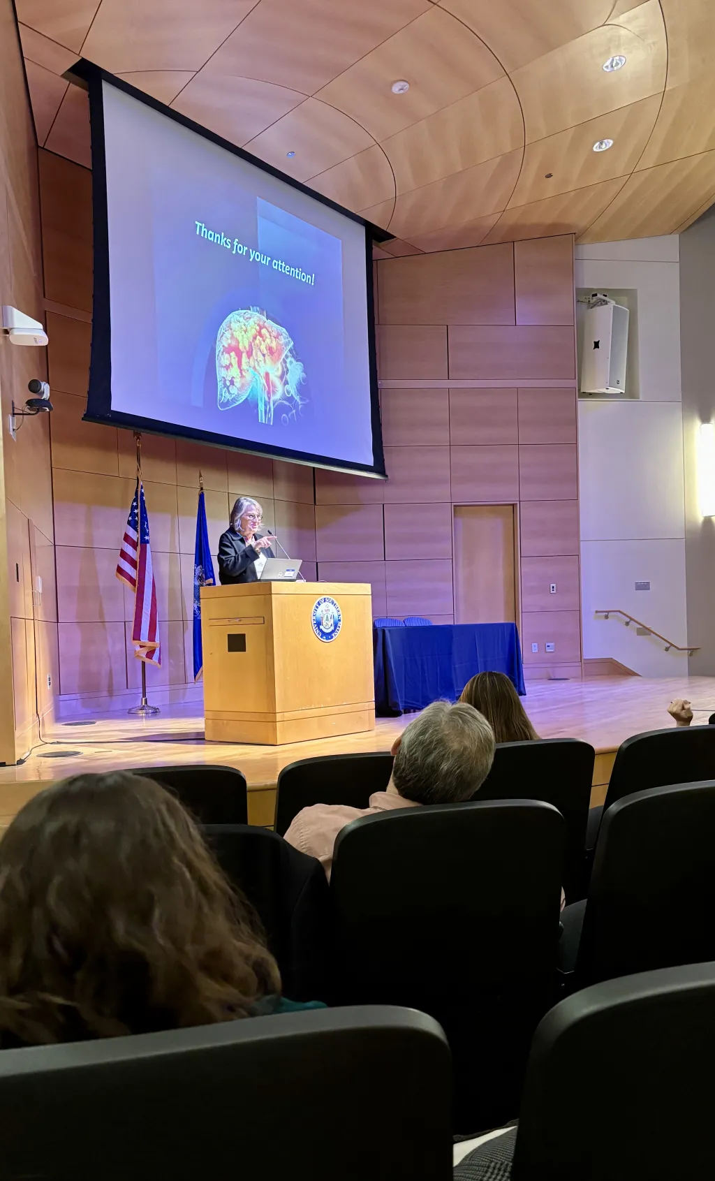 Karen Houseknecht presents at the statewide Biomedical Symposium