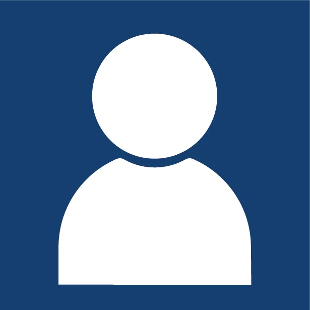 Illustration of an avatar on a blue background