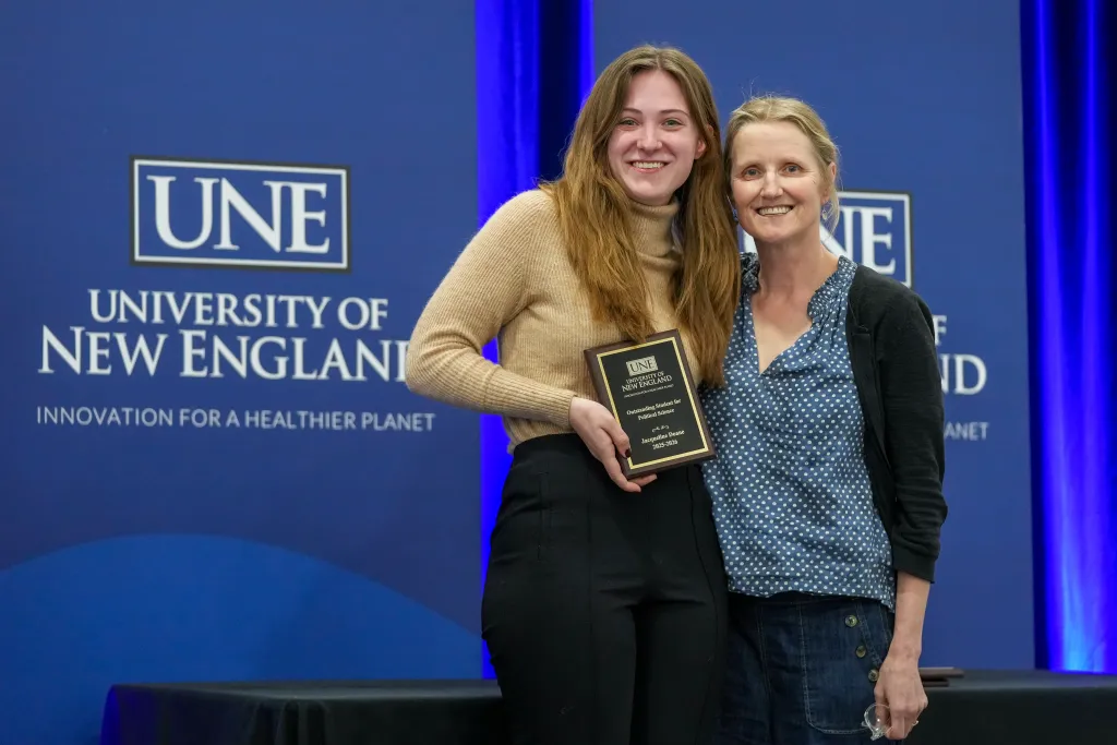 student accepting University Award 2026
