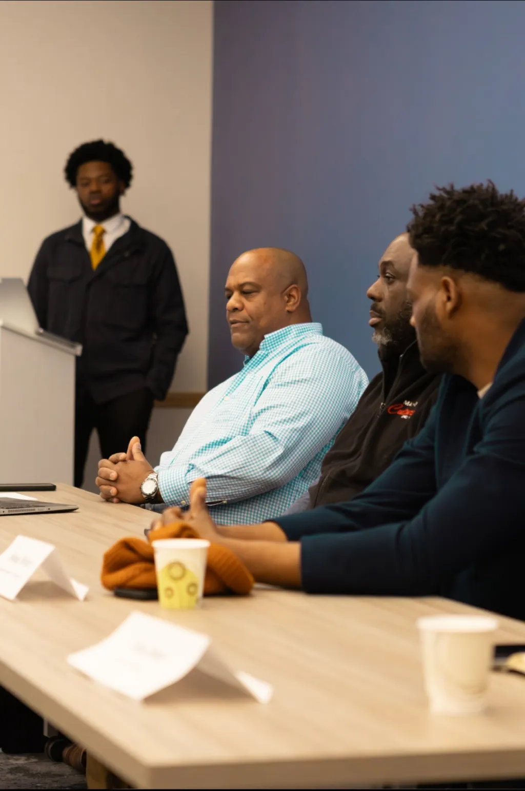 Photo of a panel presentation