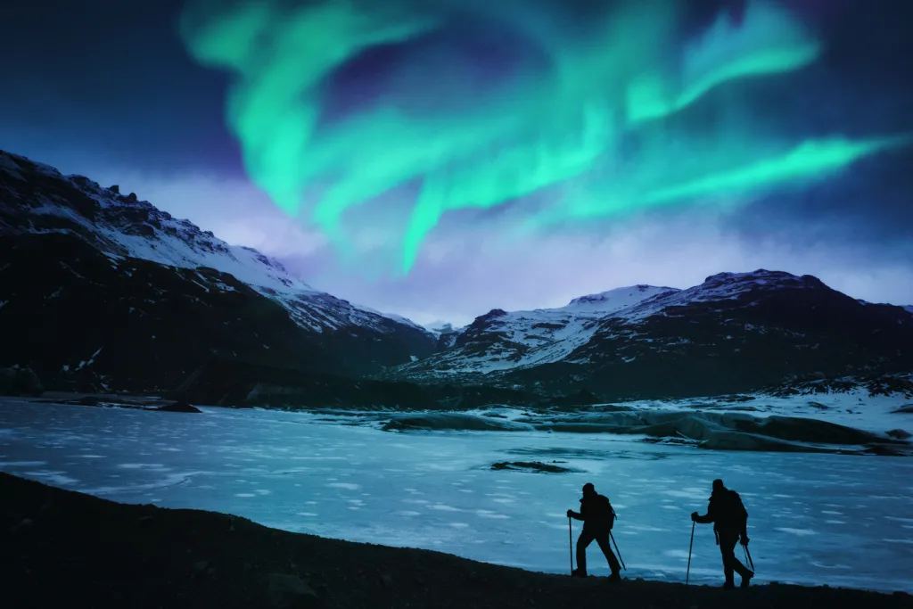 Northern Lights Hiking in Iceland