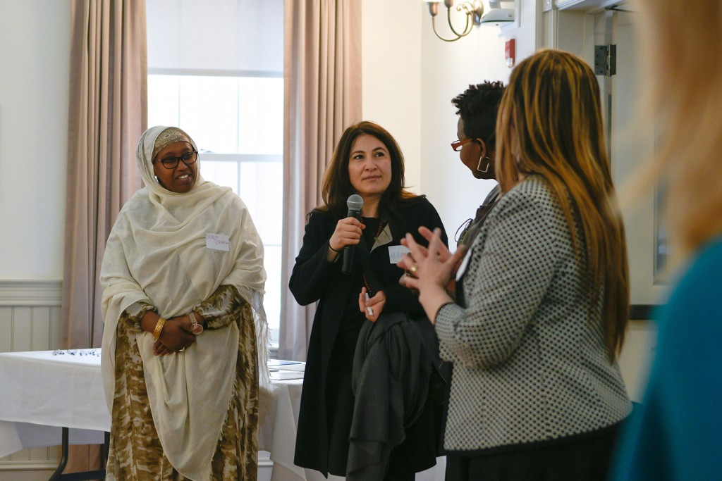 UNE hosted Mariam Jalabi, director of the Syrian National Coalition's Office at the United Nations 