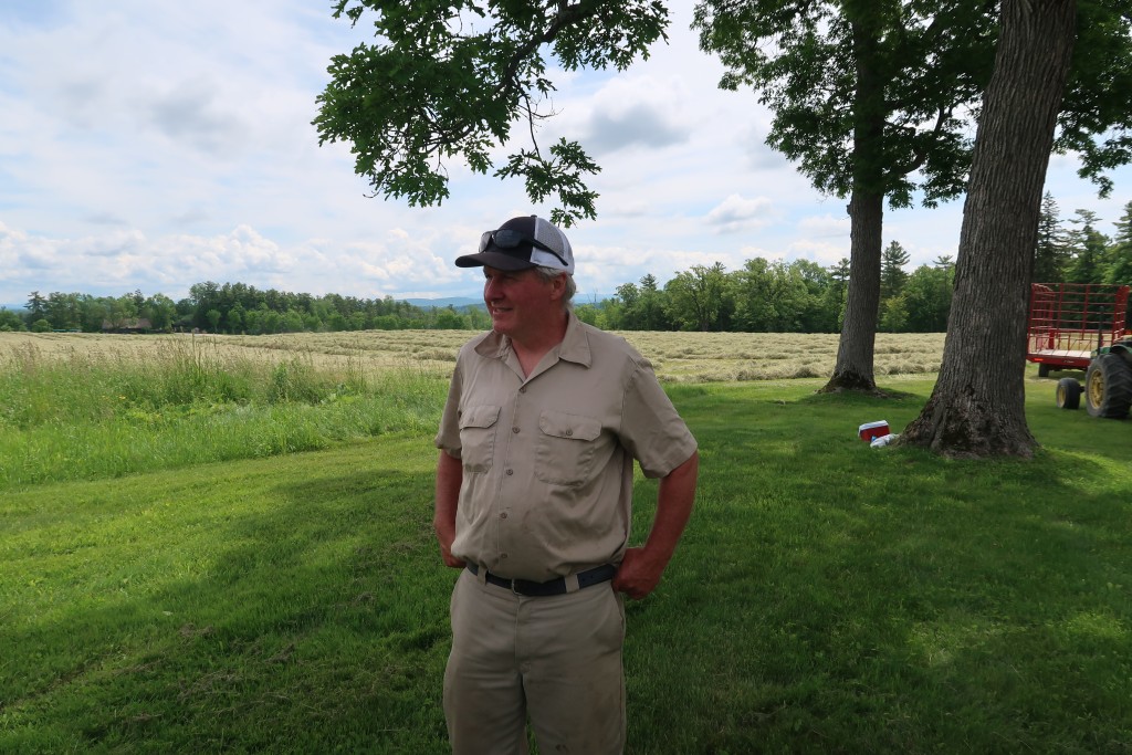 Shelburne Farms dairy manager Sam Dixon changed the farm's mowing schedule to accommodate the nesting bobolinks