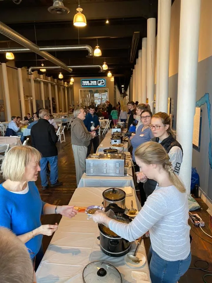 Attendees at the event had the opportunity to sample soup from several local restaurants