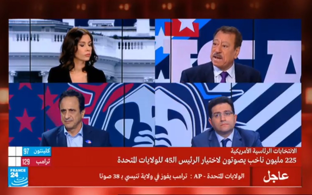 Anouar Majid commented for three hours – from 3 a.m. to 6 a.m. – on France 24 on election night.