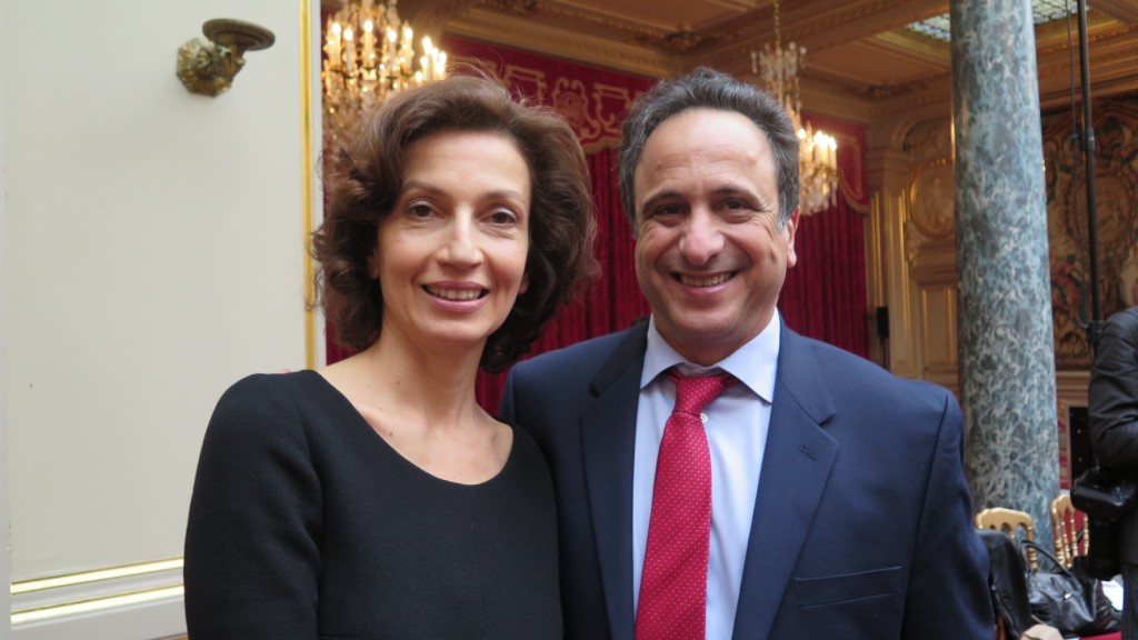 Majid also met French Minister of Culture Audrey Azoulay
