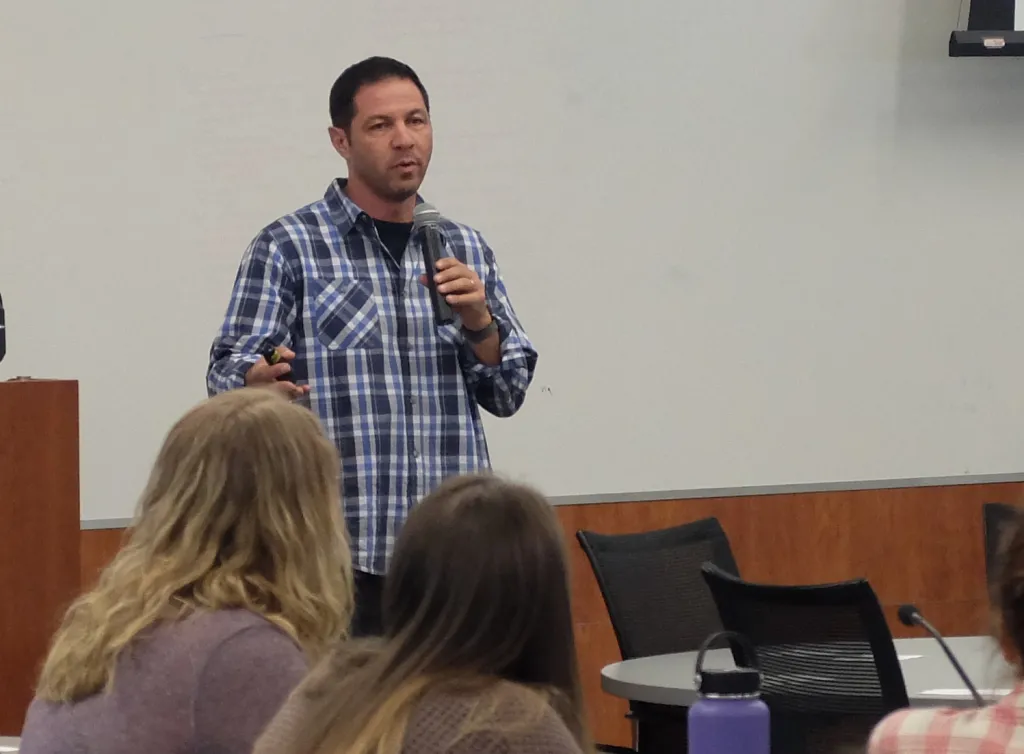 Volk discussed the challenges raising a son with Autism, from early childhood to adulthood