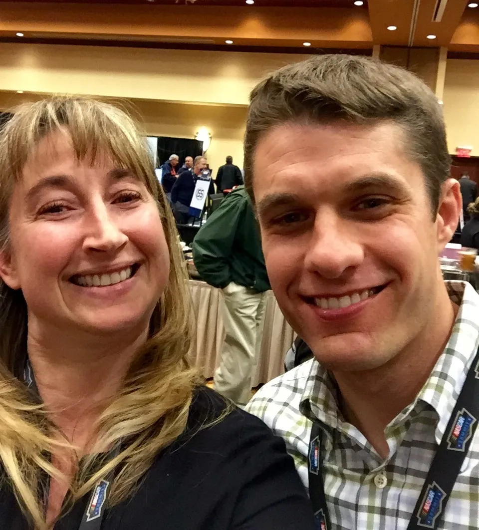 Lara Carlson with David Ragan