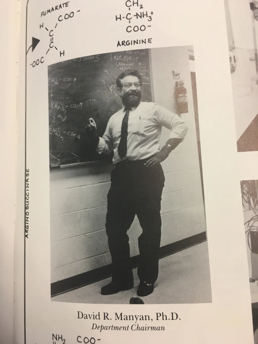 David Manyan in the 1983 yearbook