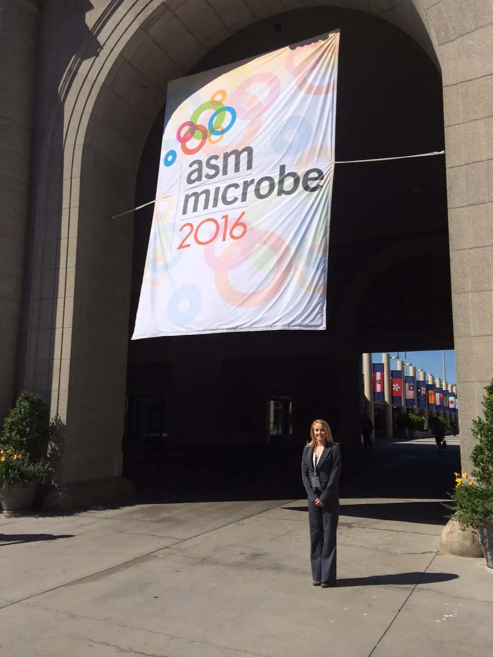 Kayla Harris at the ASM Microbe conference