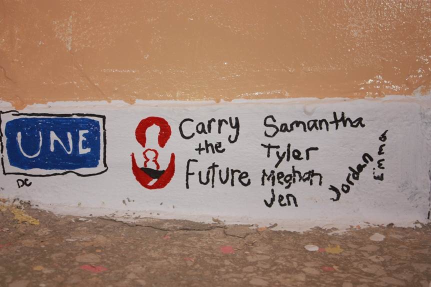 The students left their mark in Greece