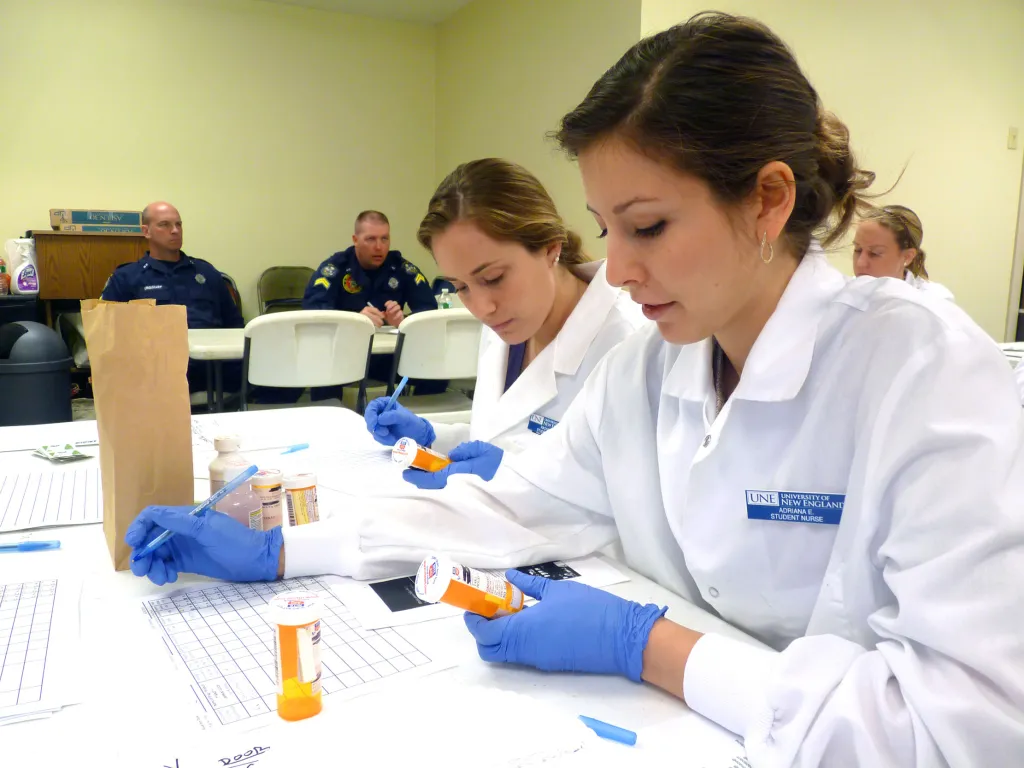 UNE Nursing students