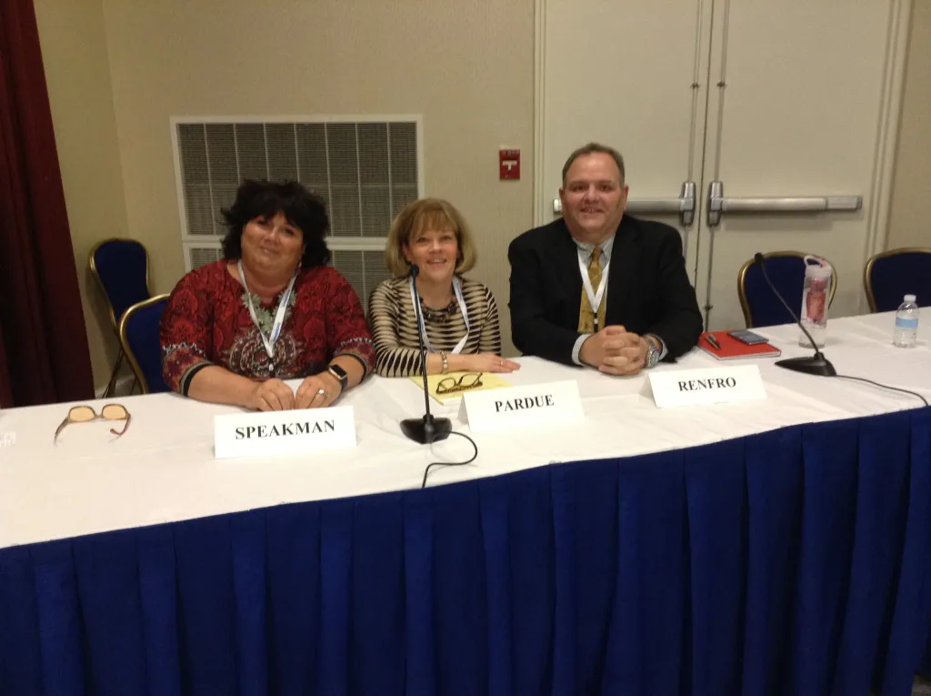 Karen Pardue with Elizabeth Speakman and David Renfro