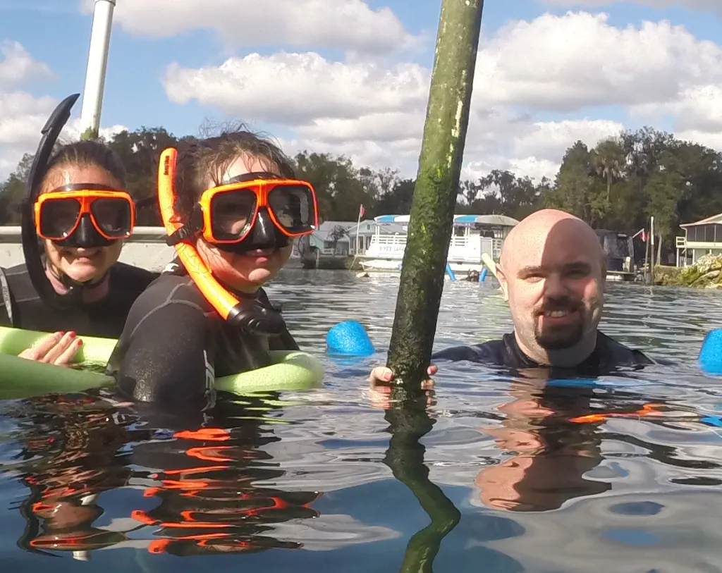 The students spent some of their down time checking out the local aquatic wildlife, including snorkeling with manatees