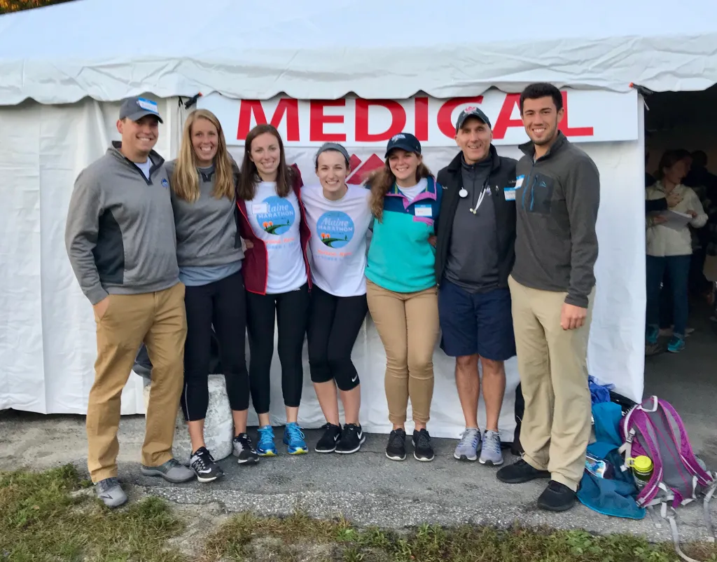 L-R: Andrew Joyner, Megan Clarenbach, Gwenyth Breslen, Maura Stottler, Abbie Richardson, Wayne Lamarre, and Shawn Pacifico.