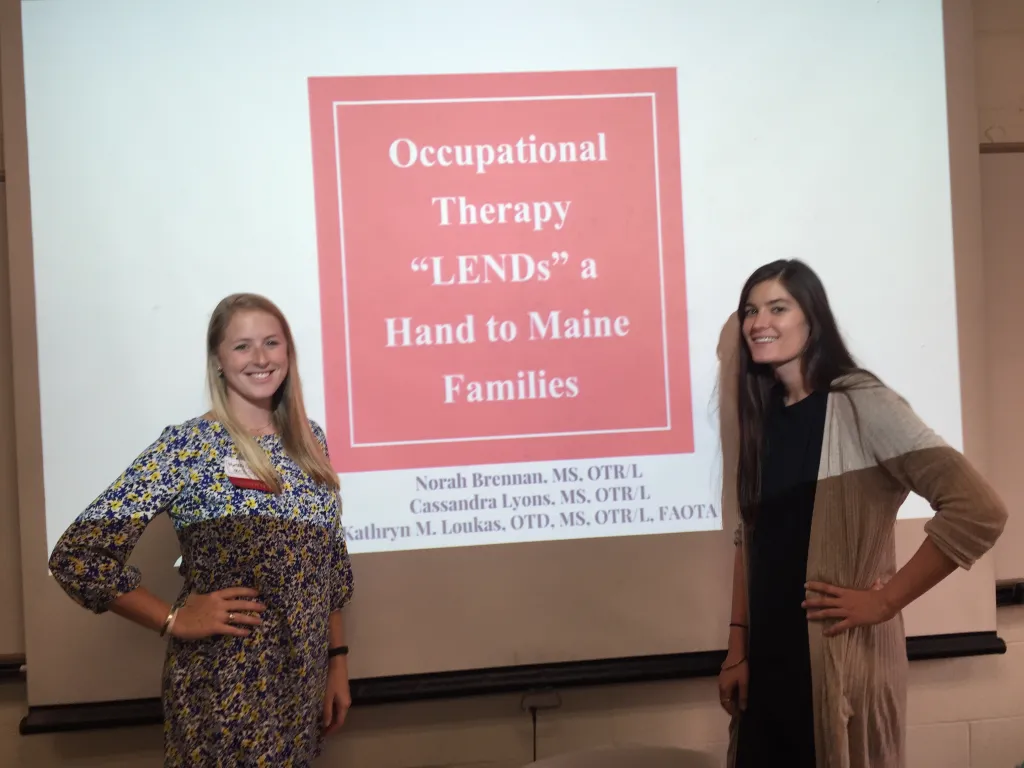 Cassandra Lyons and Norah Brennan present at MeOTA conference