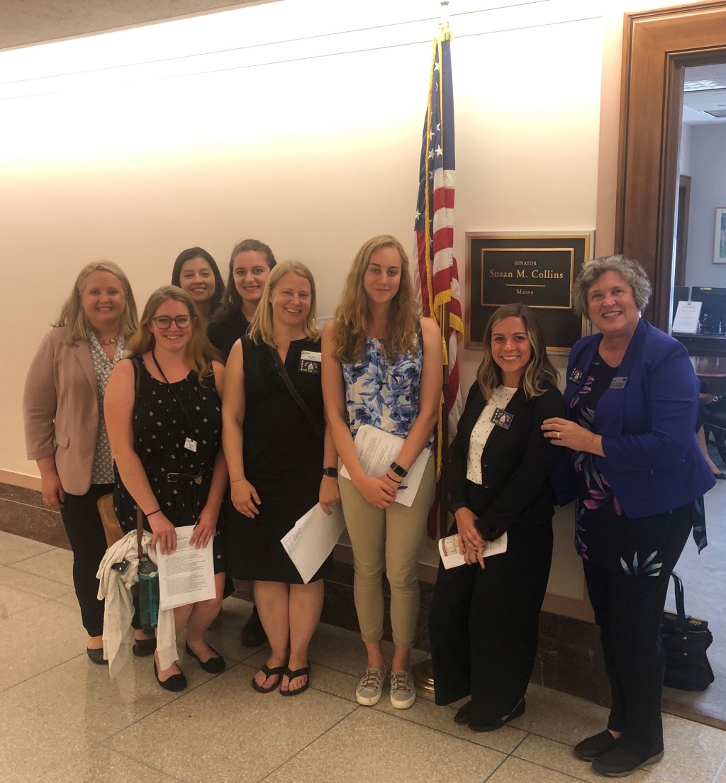 Students and faculty also met with staff members from Senator Susan Collins office