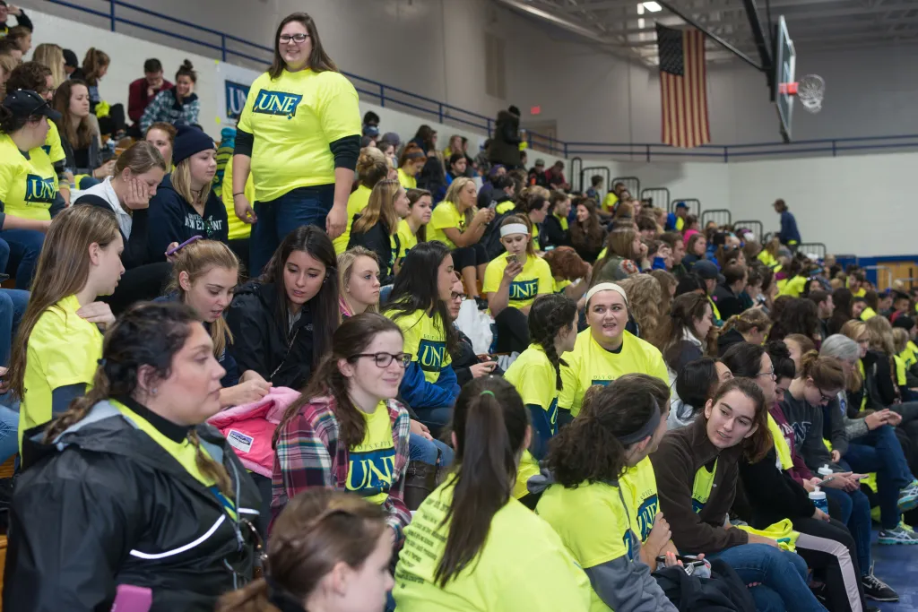 Participants gather before dispersing to more than 25 local volunteer sites.