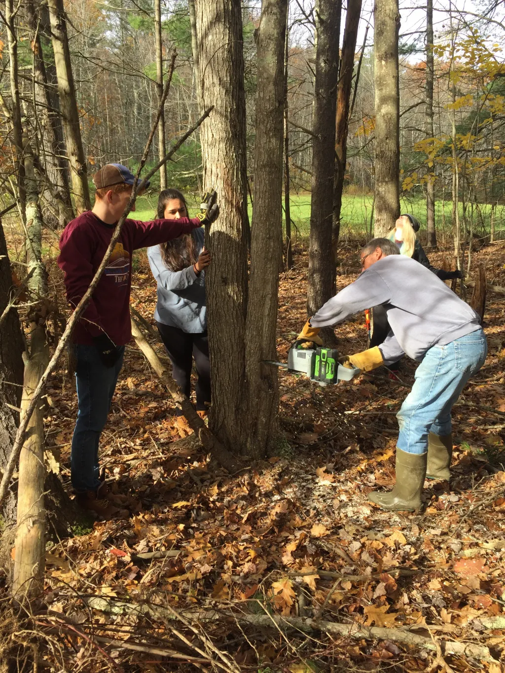 Students were encouraged to get some experience in all 10 projects at the farm