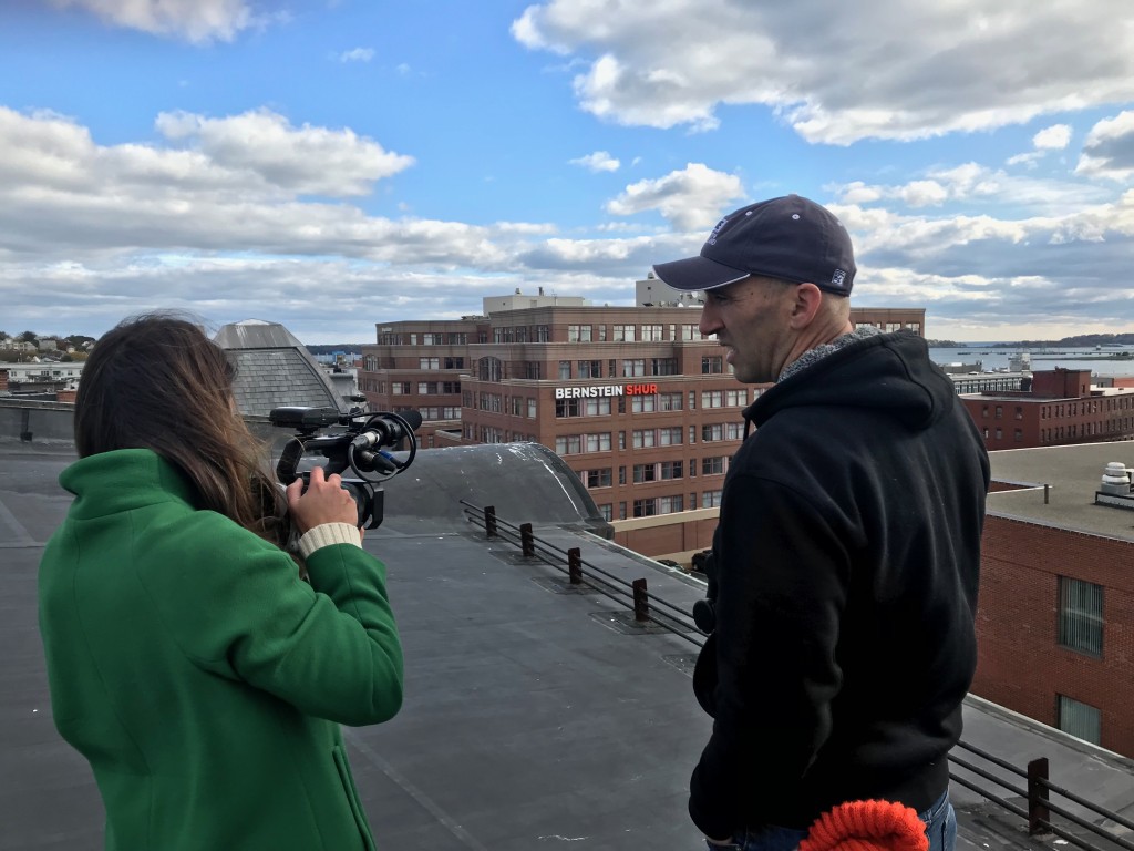 Perlut and WCSH's Lindsey Mills discuss nesting habits of gulls on city rooftops