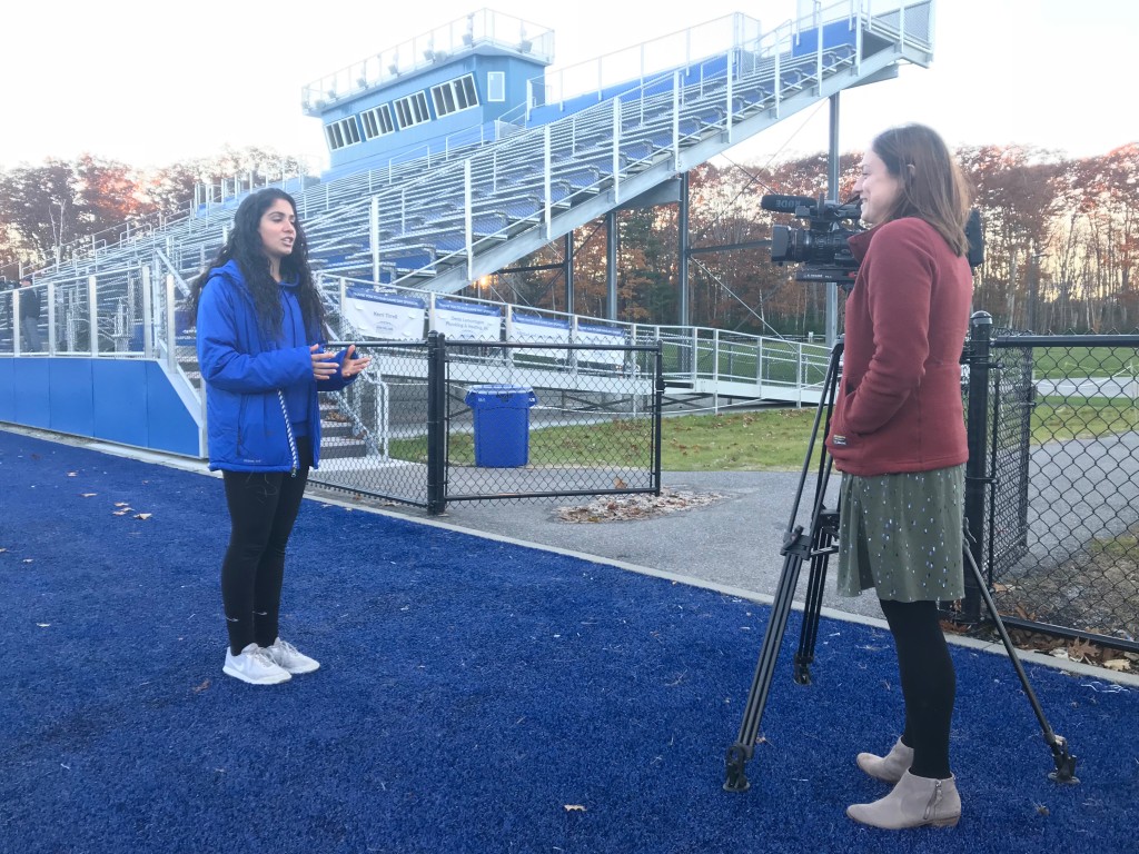 Jessica Gagne of WCSH interviews Andrea