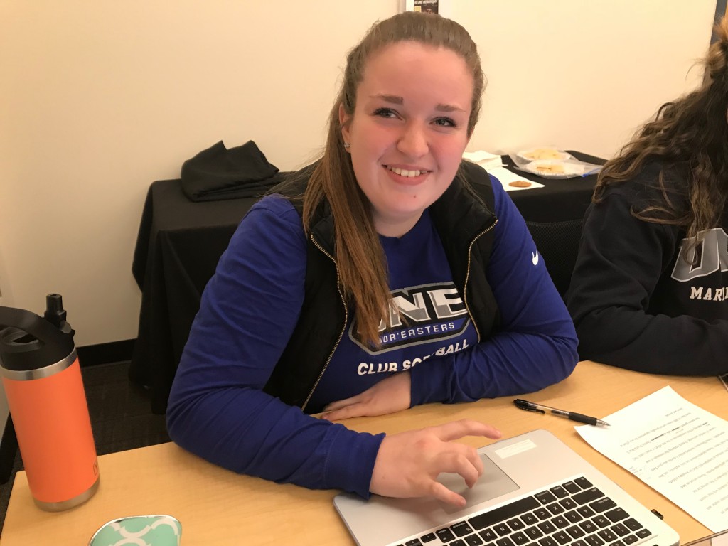 Student Audrey Bourque hopes to serve in the U.S. Air Force as a nurse after graduation