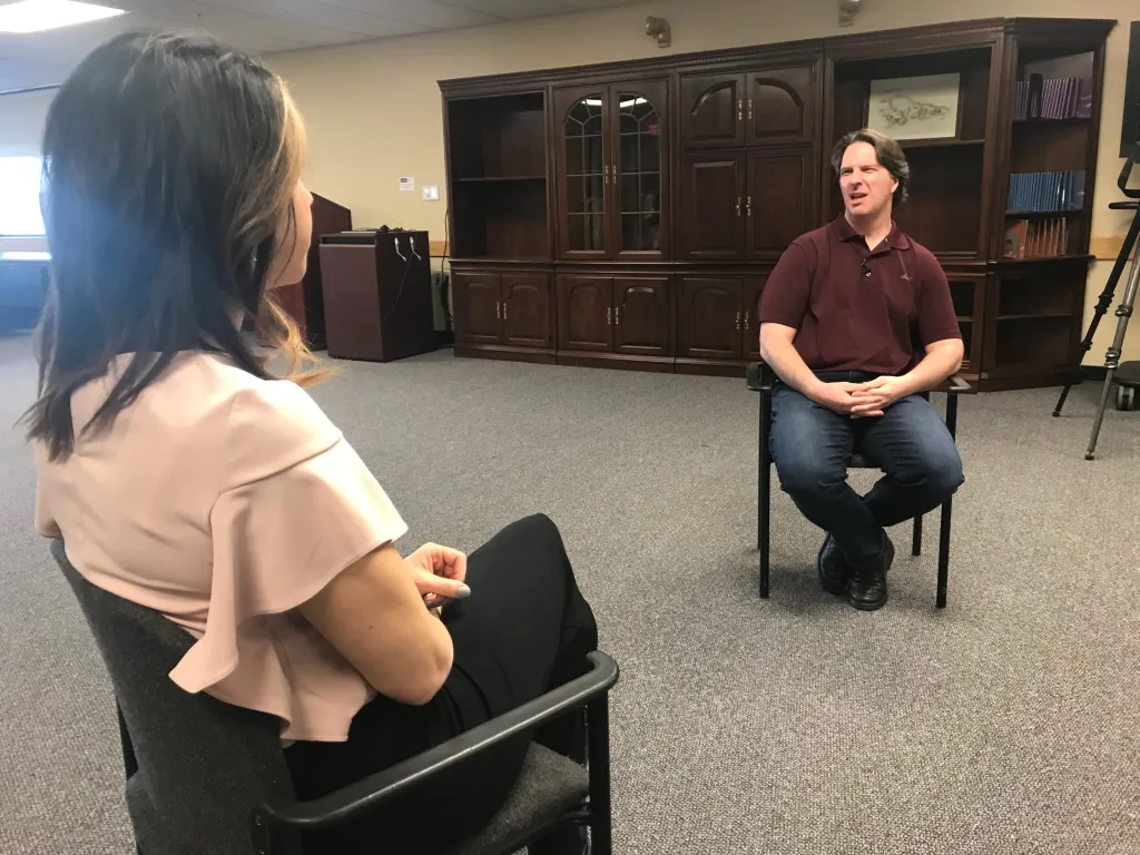 207's Amanda Hill interviews Steven Byrd, faculty advisor for the UNE Players