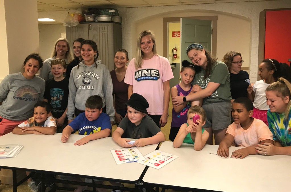 UNE teamed up with the Autism Society of Maine and the City of Biddeford to offer a free summer camp