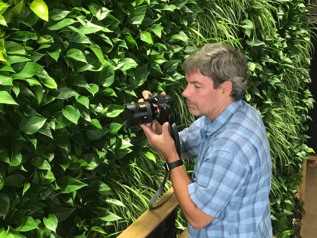 Photographer Greg Rec complied a photo essay of the living wall for the Maine Sunday Telegram