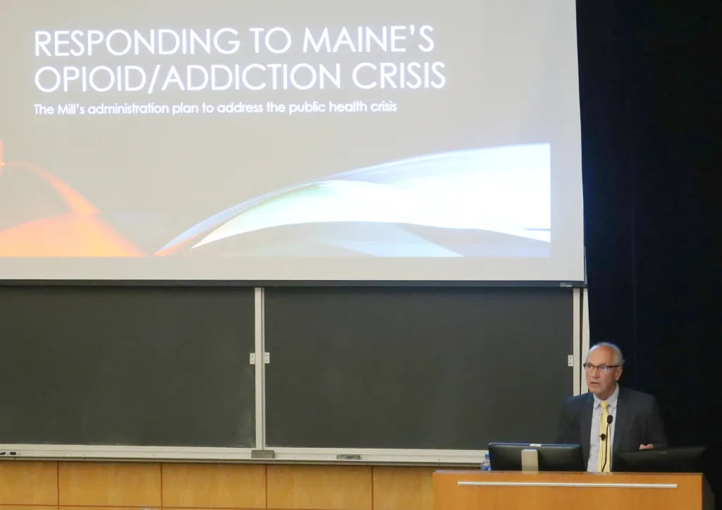 Smith says the governor is focused on combating opioid abuse through treatment, intervention and harm reduction