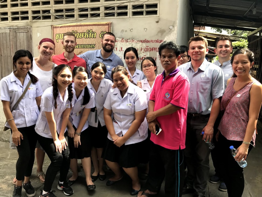Jonathan Balk took time off from Houston Methodist Hospital in Texas to teach UNE students in Thailand