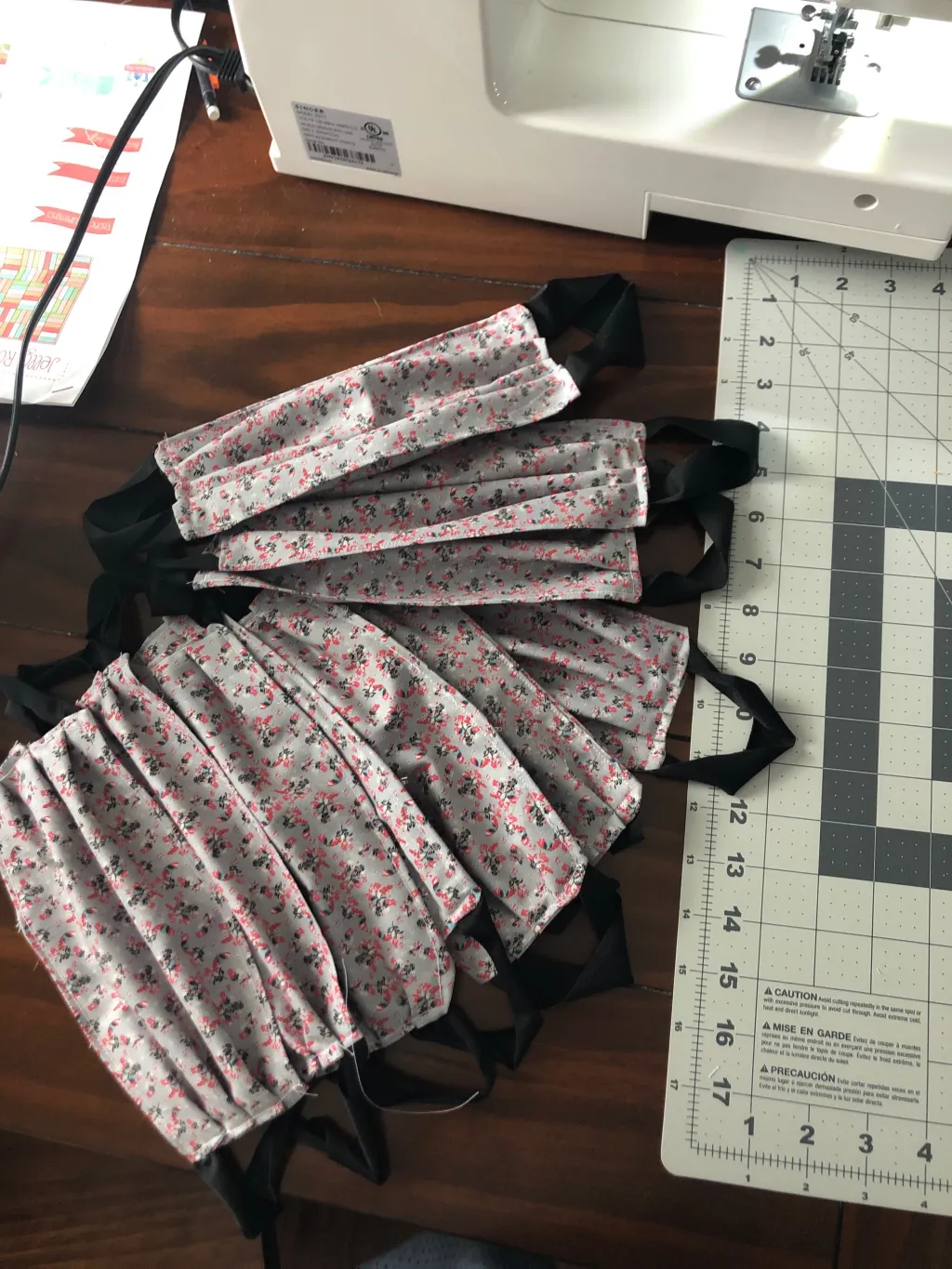 Masks made by Katelyn Pierson (D.M.D., ’22) for JoAnn Fabrics' Make to Give project.