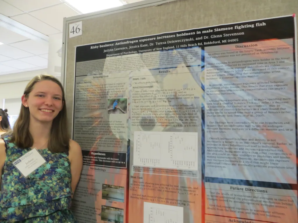 Jaslynn Lawrence (Animal Behavior '19) is a co-author of the study