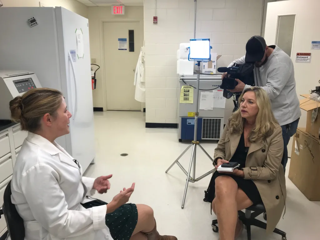 May was interviewed by NEWS CENTER Maine's Vivien Leigh